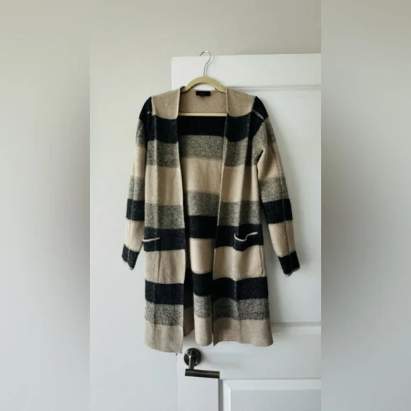 Alyx Beige and Black Striped Cardigan - Picture 3 of 7